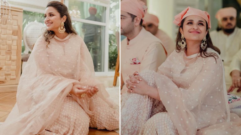 Parineeti Chopra glows in a pink salwar as she drops UNSEEN pics with Raghav Chadha from ardaas