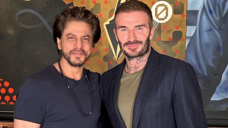 Shah Rukh Khan shares picture with David Beckham