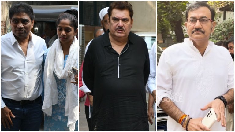 Raza Murad, Johnny Lever, Sudesh Bhosale arrive to pay their last respects
