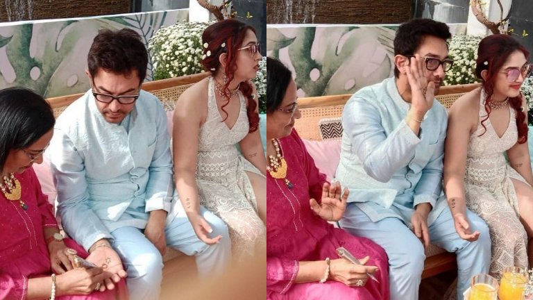 Doting dad Aamir Khan gets mehendi done on his hand inspired by daughter Ira Khan’s tattoo