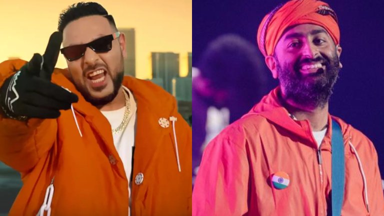 Badshah touches Arijit Singh’s feet before live performance