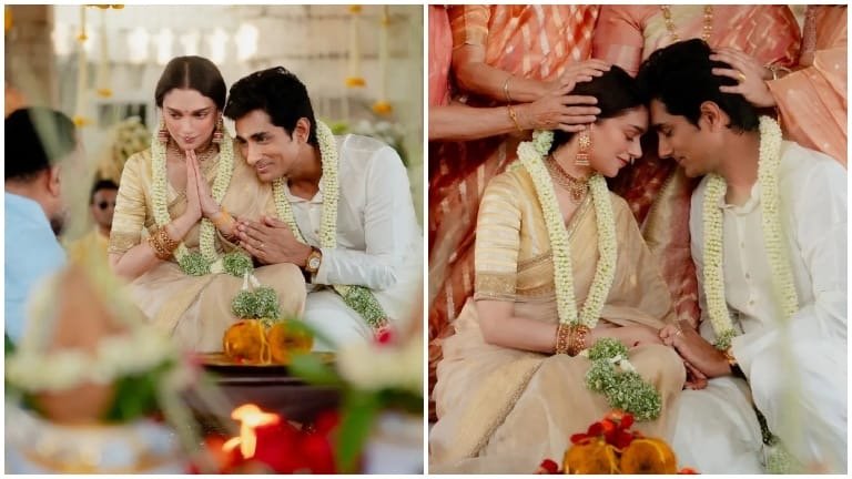 Aditi Rao Hydari finally gets married to Siddharth, first pics of newlyweds out!