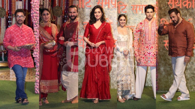 Bollywood stars visit Ambani Antilla Cha Raja Ganesha