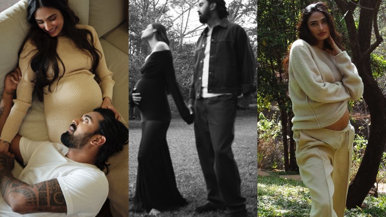 Athiya Shetty Stuns In Her Maternity Photoshoot Pics As She Flaunts Baby Bump
