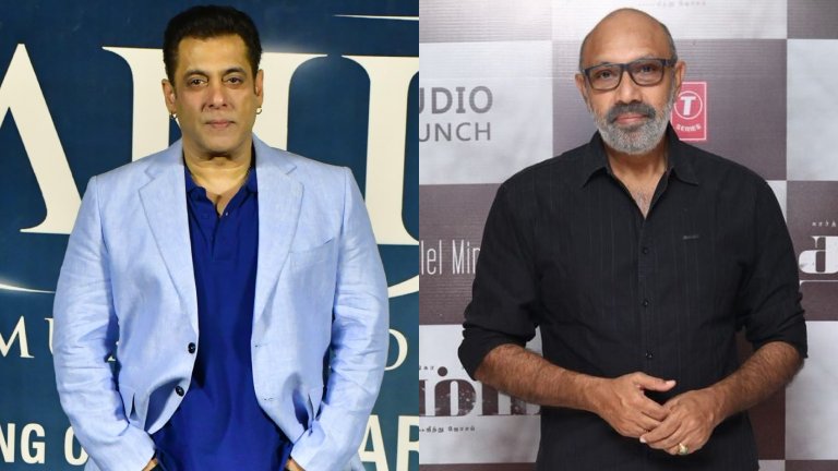 Salman Khan Introduces ‘Kattappa’ Sathyaraj To Father Salim Khan At Sikandar Trailer Launch