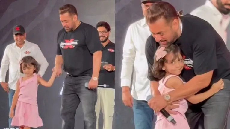 Salman Khan’s Heartwarming Video With A Little Girl Walking Down The Stage Goes Viral – Watch 