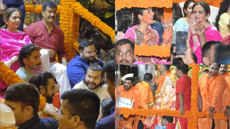 Ganesh Visarjan 2025: Nita Ambani, Orry, Shikhar Pahariya Bid Joyous Farewell To Antilia Cha Raja; Radhika Merchant Distributes Prasad- Watch