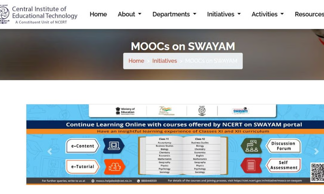 NCERT launches free online math course for Class 12 students on SWAYAM portal